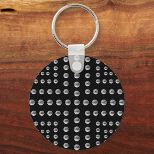 Porte-clés Votre logo ou n'importe quelle image Motif moder