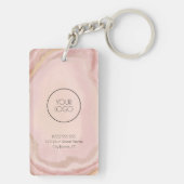 Porte-clés Votre logo QR Code Business Professional Marketing (Dos)