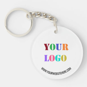 Porte-clés Votre Logo Texte Entreprise Porte - clé promotionn