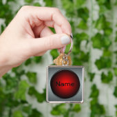 Porte-clés Votre nom Big Red Button Porte - clé (main)