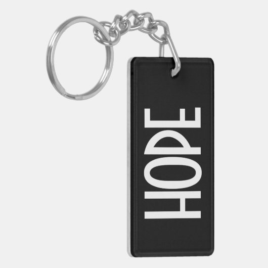 Porte-clés Votre nom, mot ou initiales Gras Précédent et blan (Devant gauche)