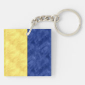 Porte-clés Votre nom + Signal Nautique Drapeau K Kilo (Dos)