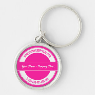 Porte-clés Votre nom Site Web Téléphone Couleur Porte - clé P