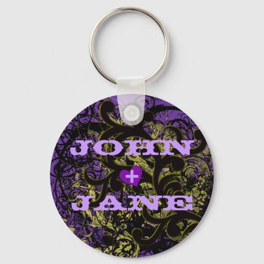 Porte-clés Votre nom + votre nom de miel (Recto)