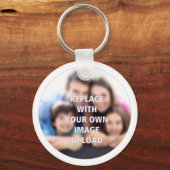 Porte-clés Votre photo imprimée sur un (Recto)