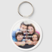 Porte-clés Votre photo imprimée sur un (Verso)