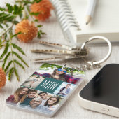 Porte-clés VOTRE porte - clé de PHOTOS et de MONOGRAMME (Devant droit)