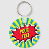 Porte-clés Votre Porte - clé de style comique de texte person (Recto)