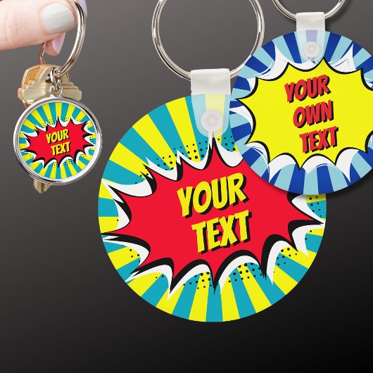 Porte-clés Votre Porte - clé de style comique de texte person