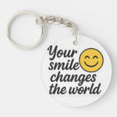 Porte-clés Votre sourire change le monde (Devant)