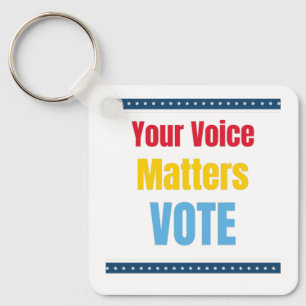 Porte-clés Votre voix compte - Vote