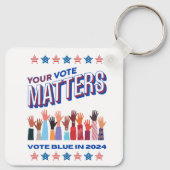 Porte-clés Votre vote compte l'élection de 2024 (Dos)