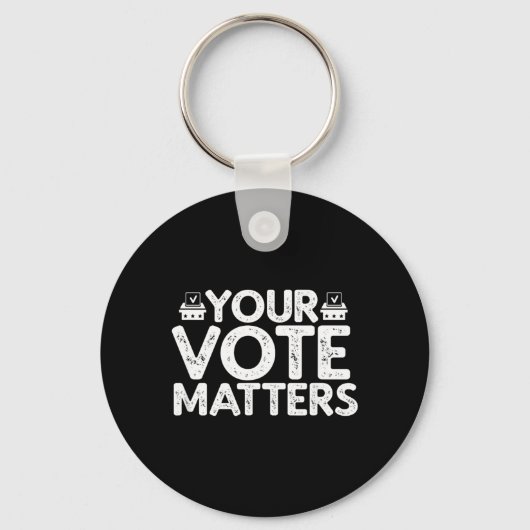 Porte-clés Votre Vote Élection Électeur (Recto)