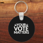 Porte-clés Votre Vote Élection Électeur (Recto)
