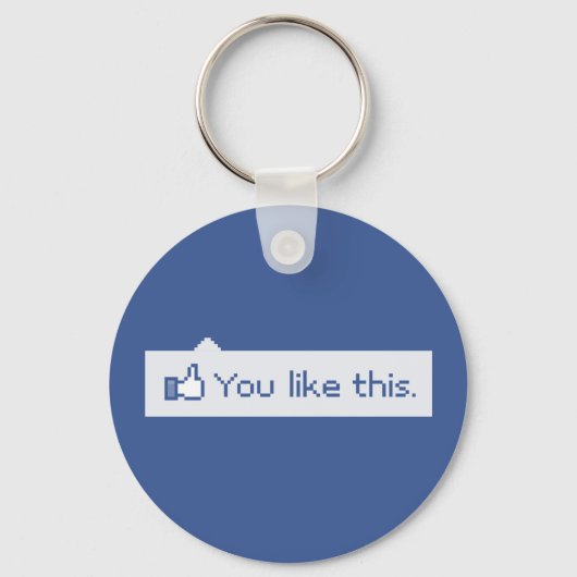 Porte-clés Vous Aimez Ce Facebook Drôle (Recto)