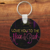 Porte-clés Vous aimez la lune et le retour (Recto)