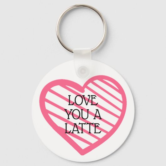 Porte-clés Vous Aimez Un Latte (Recto)
