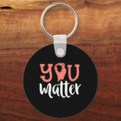 Porte-clés Vous avez de l'importance Sensibilisation Sourde L (Recto)