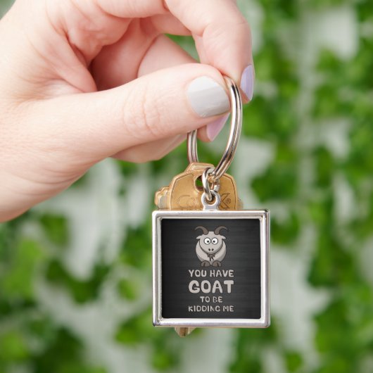 Porte-clés Vous avez la chèvre pour me badiner (main)