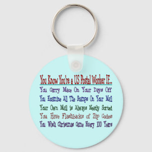 Porte-clés Vous connaissez votre travailleur POSTAL SI