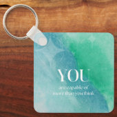 Porte-clés Vous êtes Capable Citation Inspirationnelle (Recto)