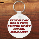 PORTE-CLÉS VOUS ÊTES DANS MON ESPACE ~ RETOUR ! (Recto)