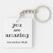 Porte-clés Vous êtes Extraordinaire - Citation sucrée et insp (Dos)