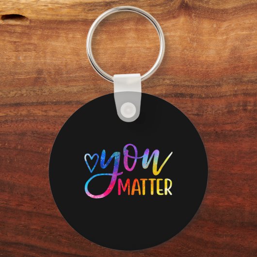 Porte-clés Vous êtes important - Sensibilisation à la santé m (Recto)
