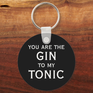 Porte-clés Vous êtes le gin à mon humour de buveur de tonic
