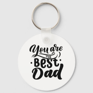 Porte-clés Vous êtes le meilleur papa T-shirt cool noir blanc
