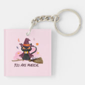Porte-clés Vous Êtes Magique Chat De Sorcière (Dos)