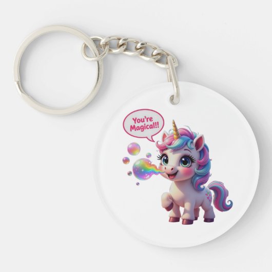 Porte-clés Vous êtes Magique ! Licorne (Devant)