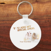 Porte-clés Vous Êtes Mon Ange Spécial - Customisez-Le! (Recto)