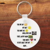 Porte-clés Vous êtes mon soleil - Porte - clé (Recto)