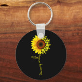 Porte-clés Vous Êtes Mon Sunshine Sunflower Softball (Recto)