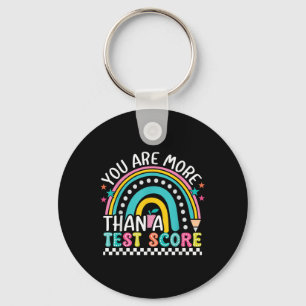 Porte-clés Vous Êtes Plus Qu'Un Test Score Rainbow Test Day T