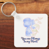 Porte-clés Vous êtes toujours dans mon coeur (double face) (Recto)