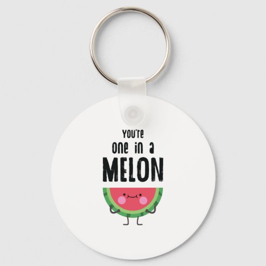 Porte-clés Vous êtes un dans Melon Watermelon Fruit Pun (Recto)