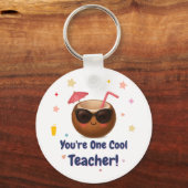 Porte-clés Vous êtes un enseignant Cool - Belle noix de coco (Recto)