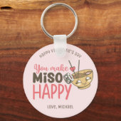 Porte-clés Vous faites Miso Happy Funny Pun mignon Saint Vale (Recto)