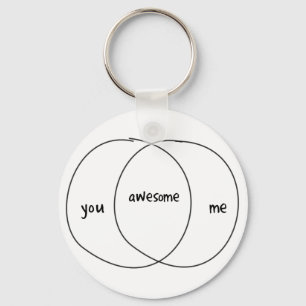 Porte-clés Vous je diagramme impressionnant de Venn