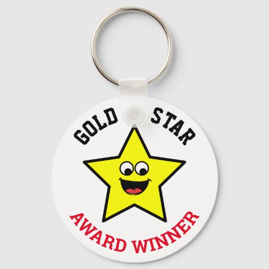 Porte-clés Vous Méritez Une Étoile Or | Lauréat (Recto)