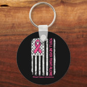 Porte-clés Vous ne combattrez jamais seul Drapeau Pink Breast (Recto)