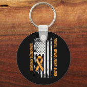 Porte-clés Vous ne lutterez jamais seul Cancer du Sang Leukem (Recto)