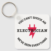 Porte-clés Vous ne pouvez pas choquer un électricien (Recto)