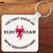 Porte-clés Vous ne pouvez pas choquer un électricien (Verso)