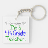 Porte-clés Vous ne pouvez pas me faire peur Funny Enseignant  (Dos)