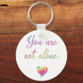 Porte-clés Vous N'Êtes Pas Seul/Épingle De Sécurité (Recto)