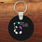 Porte-clés Vous n'êtes pas seul Semicolon Don Prévention du s (Verso)