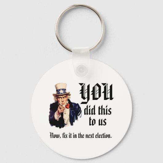 Porte-clés VOUS Nous avez mis dans cette situation (Recto)